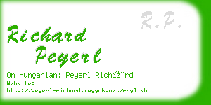 richard peyerl business card